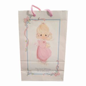 Vintage precious moments may your birthday be a blessing 1989 gift bag